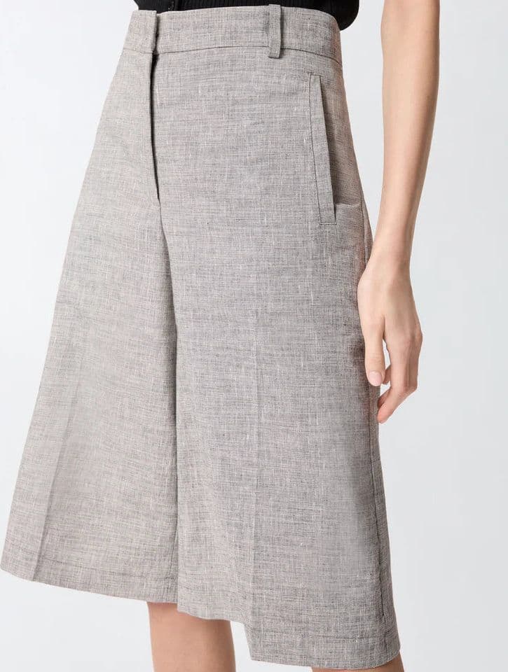Pinko PINKO  ANGERA BERMUDA FIAMMATO LINO COTONE SS26 - 3