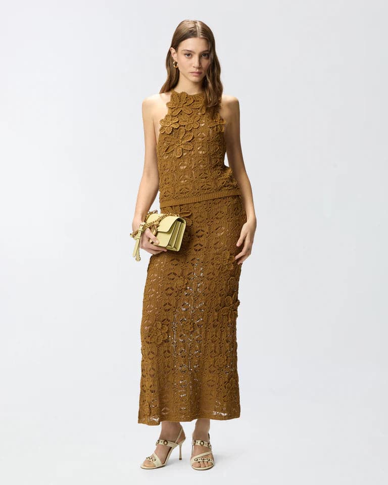 Pinko PINKO  ANTHEMIS GONNA CROCHET SEWON  SS26 - 7
