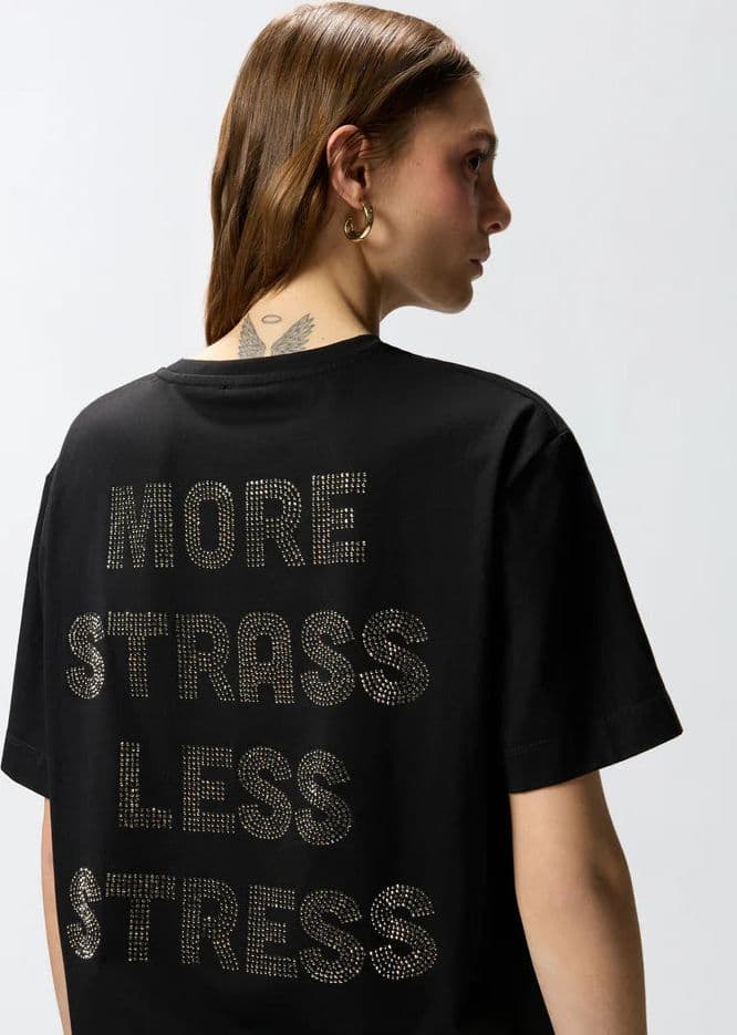Pinko PINKO  STREPITOSO T-SHIRT JERSEY LOGO SS26 - 4