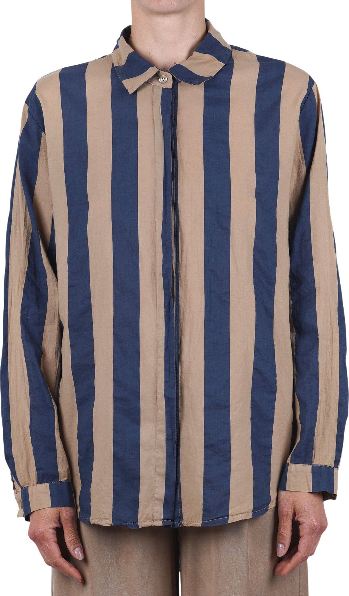 LA FEMME BLANCHE La Femme Blanche - Camicia - 471598 - Cammello/Blu - 3