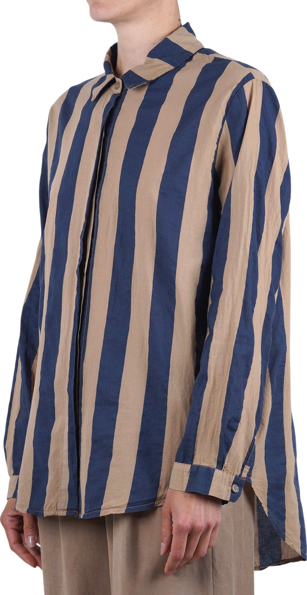 LA FEMME BLANCHE La Femme Blanche - Camicia - 471598 - Cammello/Blu - 4