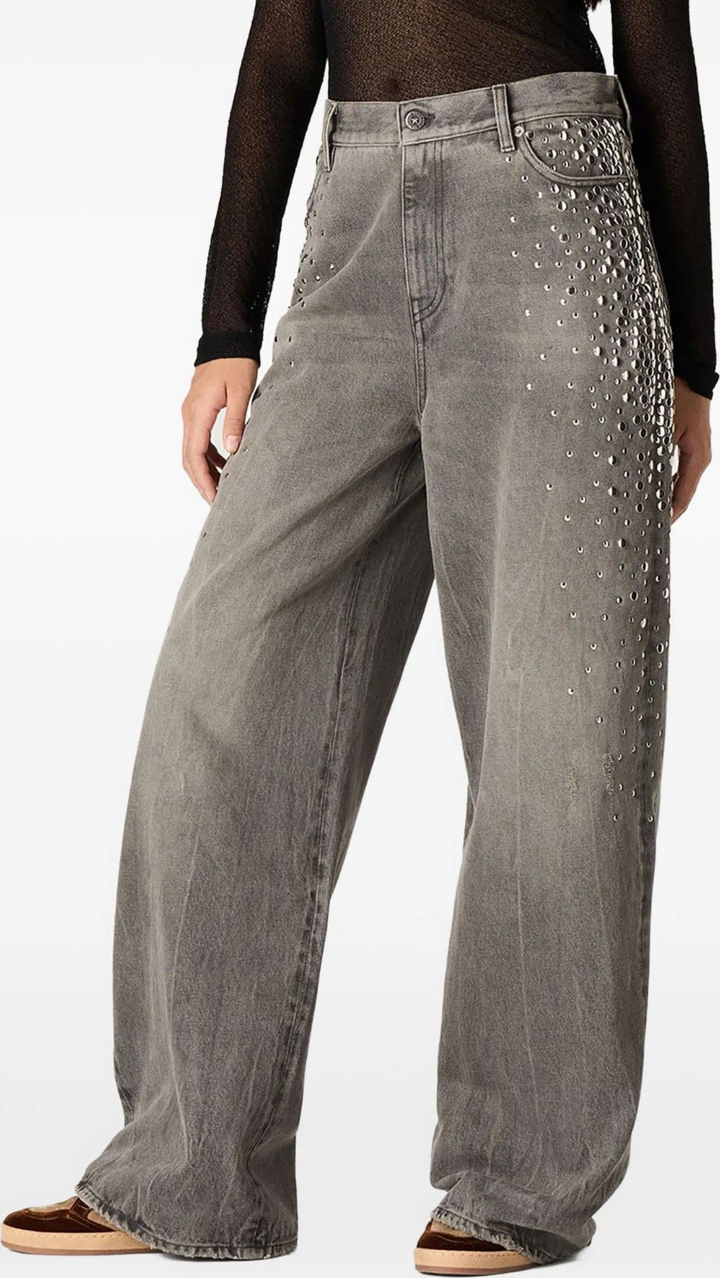 Golden Goose  - Jeans Grigi da Donna - 3