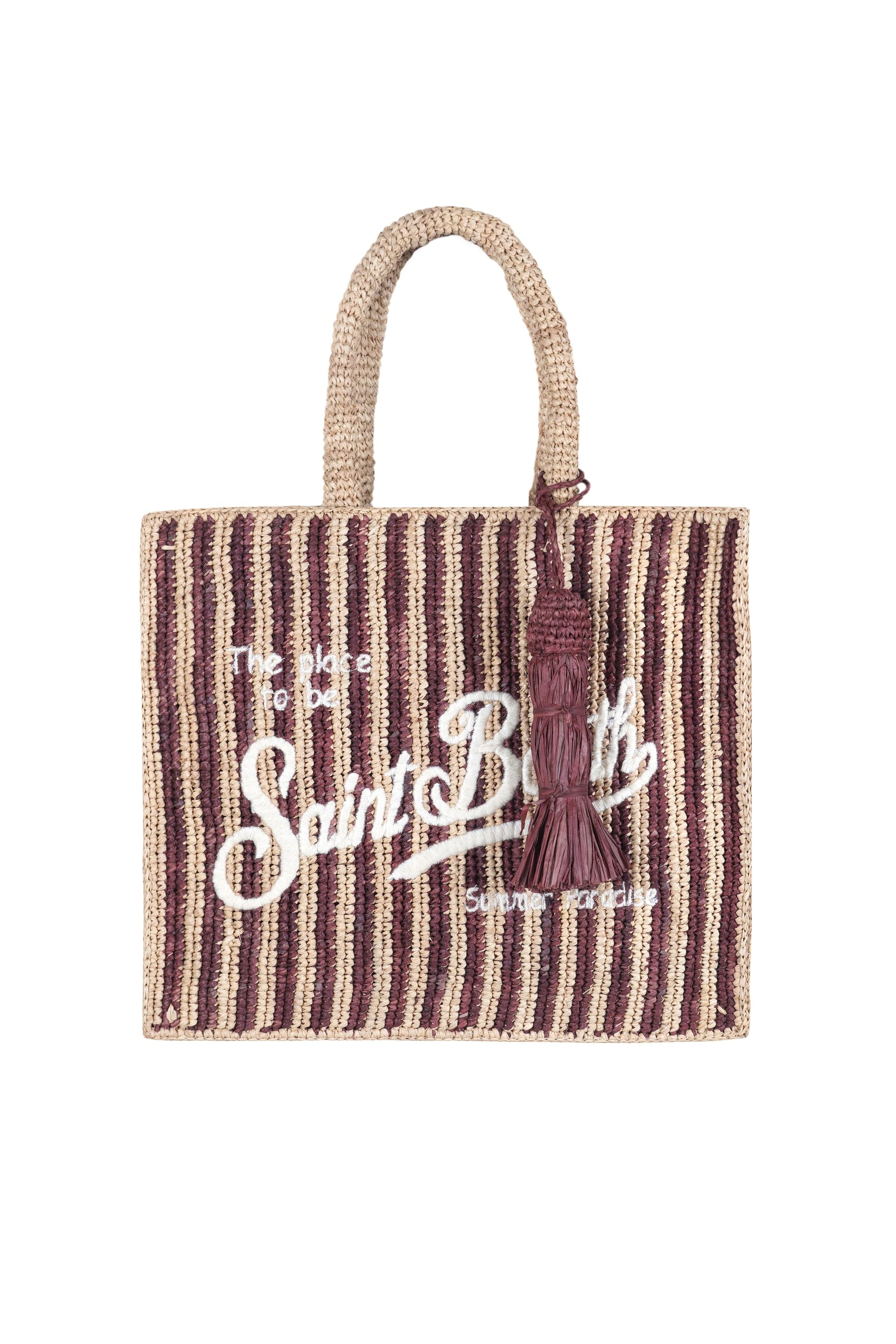 MC2 SAINT BARTH MC2 Saint Barth - Borsa media - 471015 - Beige/Cioccolato - 7