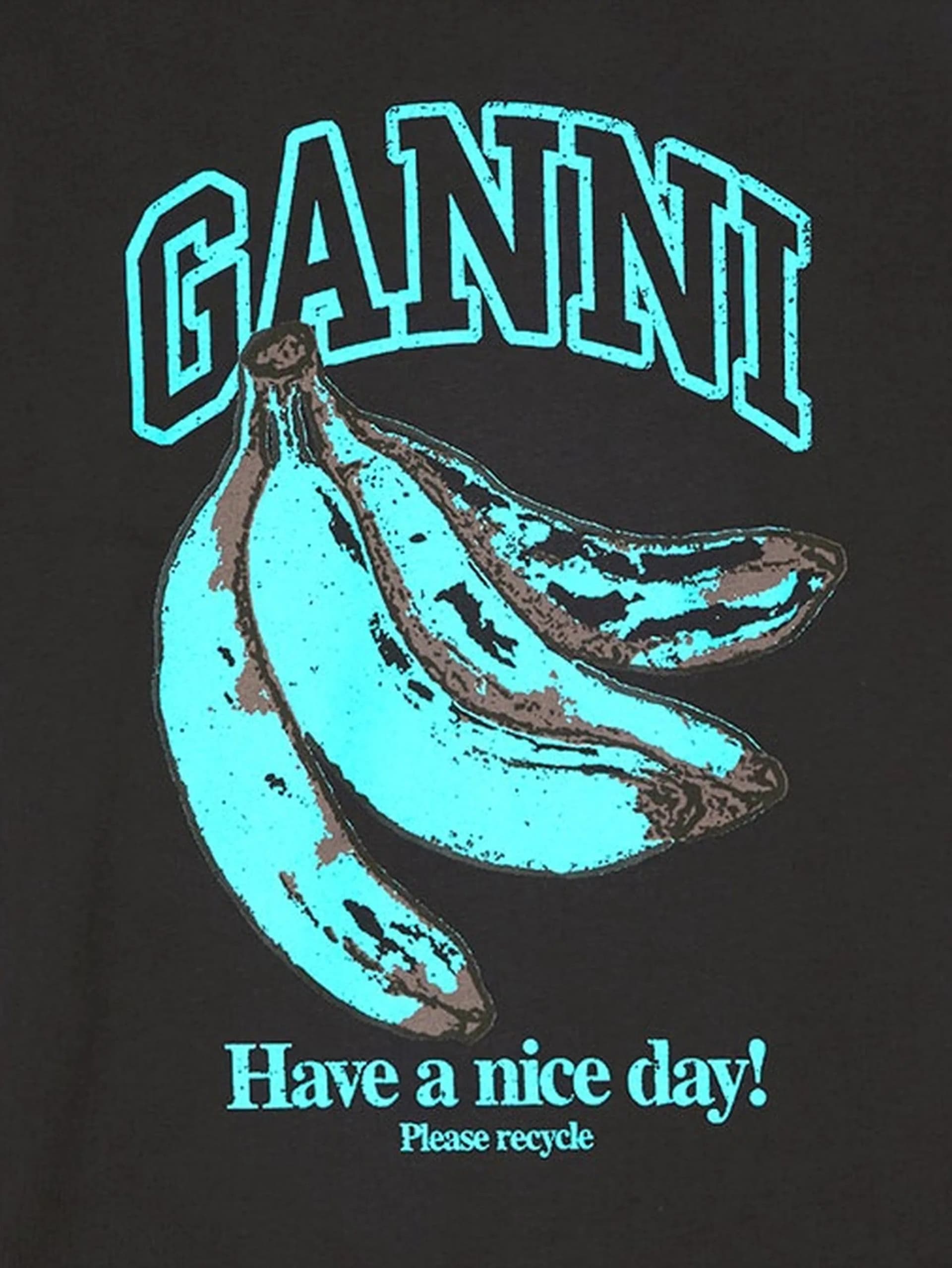 GANNI Ganni - T-Shirt Nera da Donna - 2
