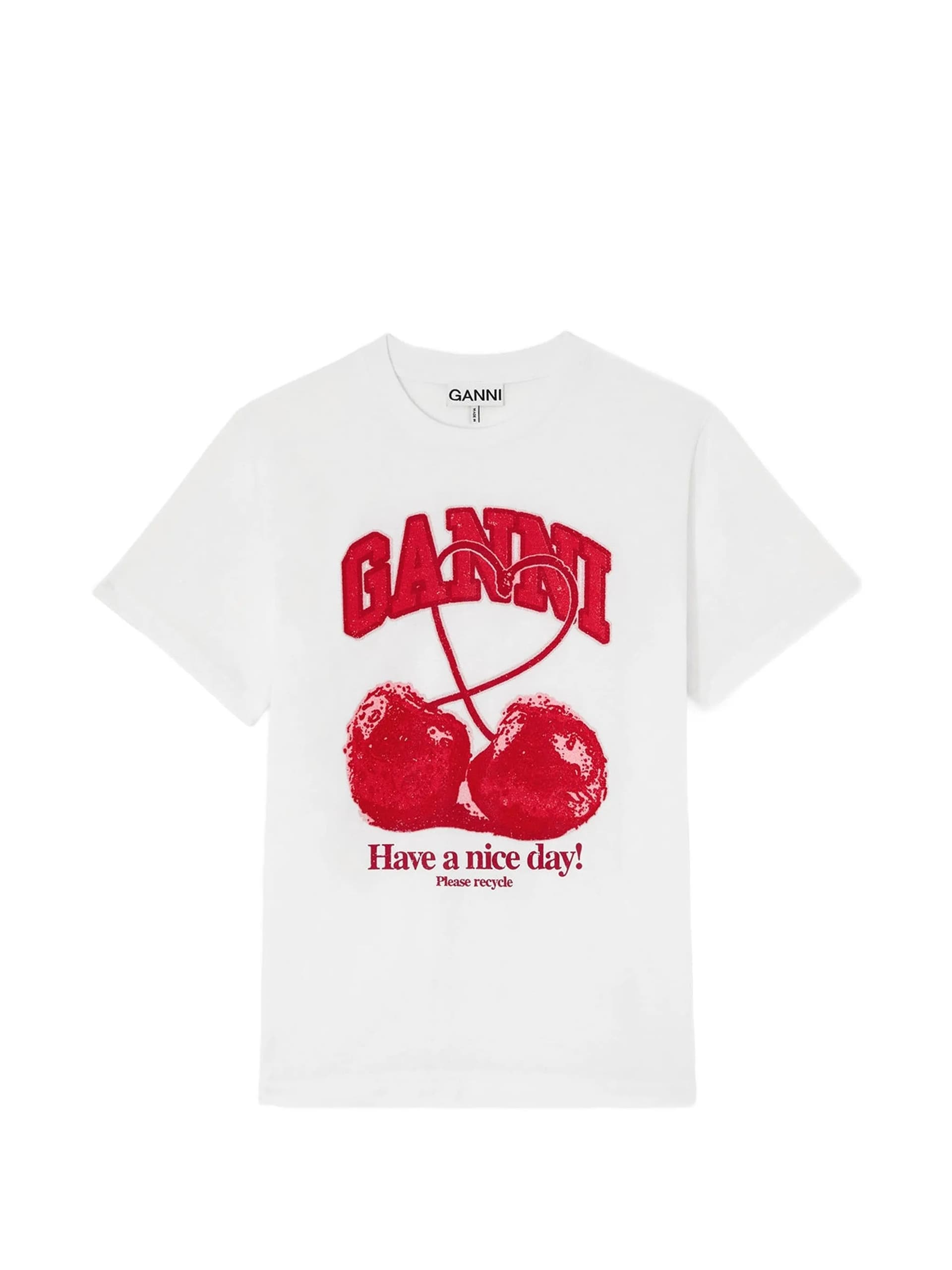 GANNI Ganni - T-Shirt Bianca da Donna - 3