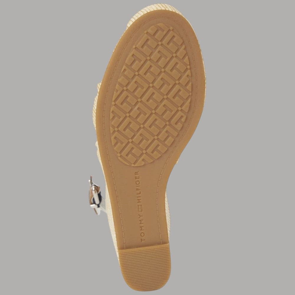 Tommy Hilfiger Sandali Zeppe Donna Bianchi Plateau Altezza 10,5 cm - 5