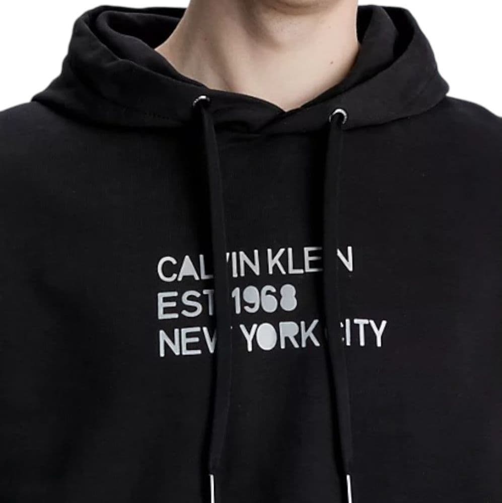 Calvin Klein felpa cappuccio nera K10K111522 - 2