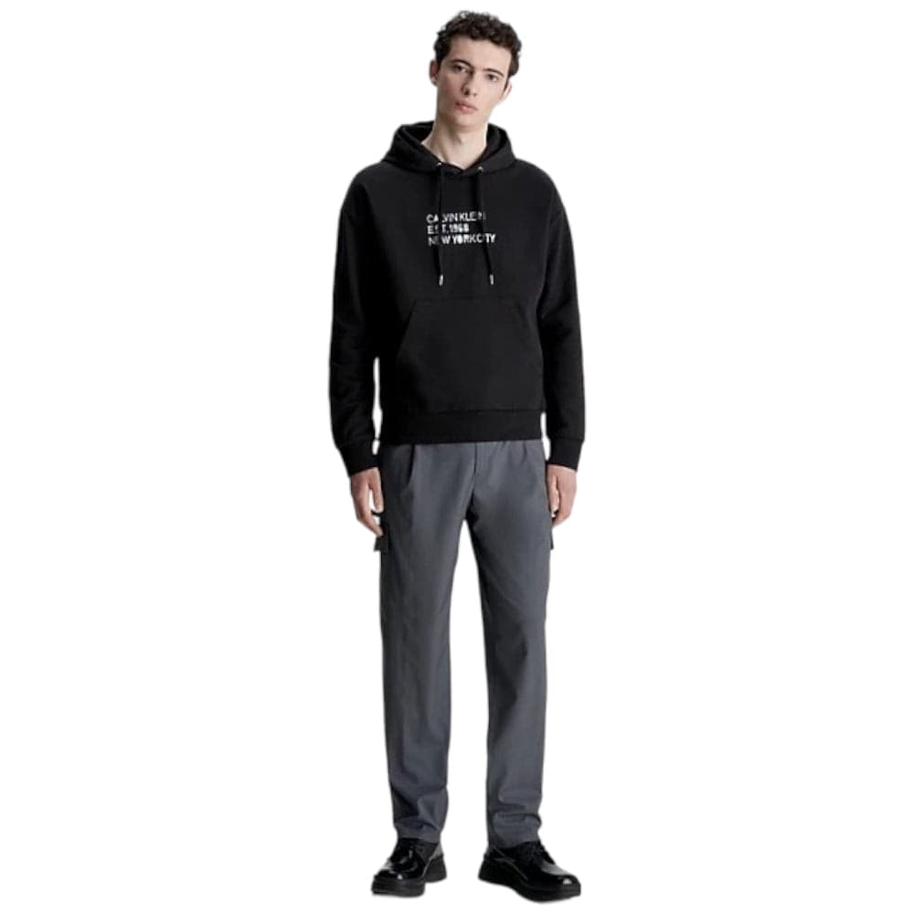 Calvin Klein felpa cappuccio nera K10K111522 - 4