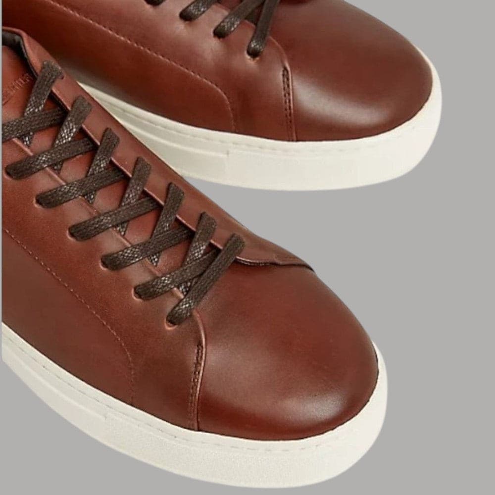 Tommy Hilfiger Heritage Cup sneakers uomo pelle 100% suola gomma naturale - 3