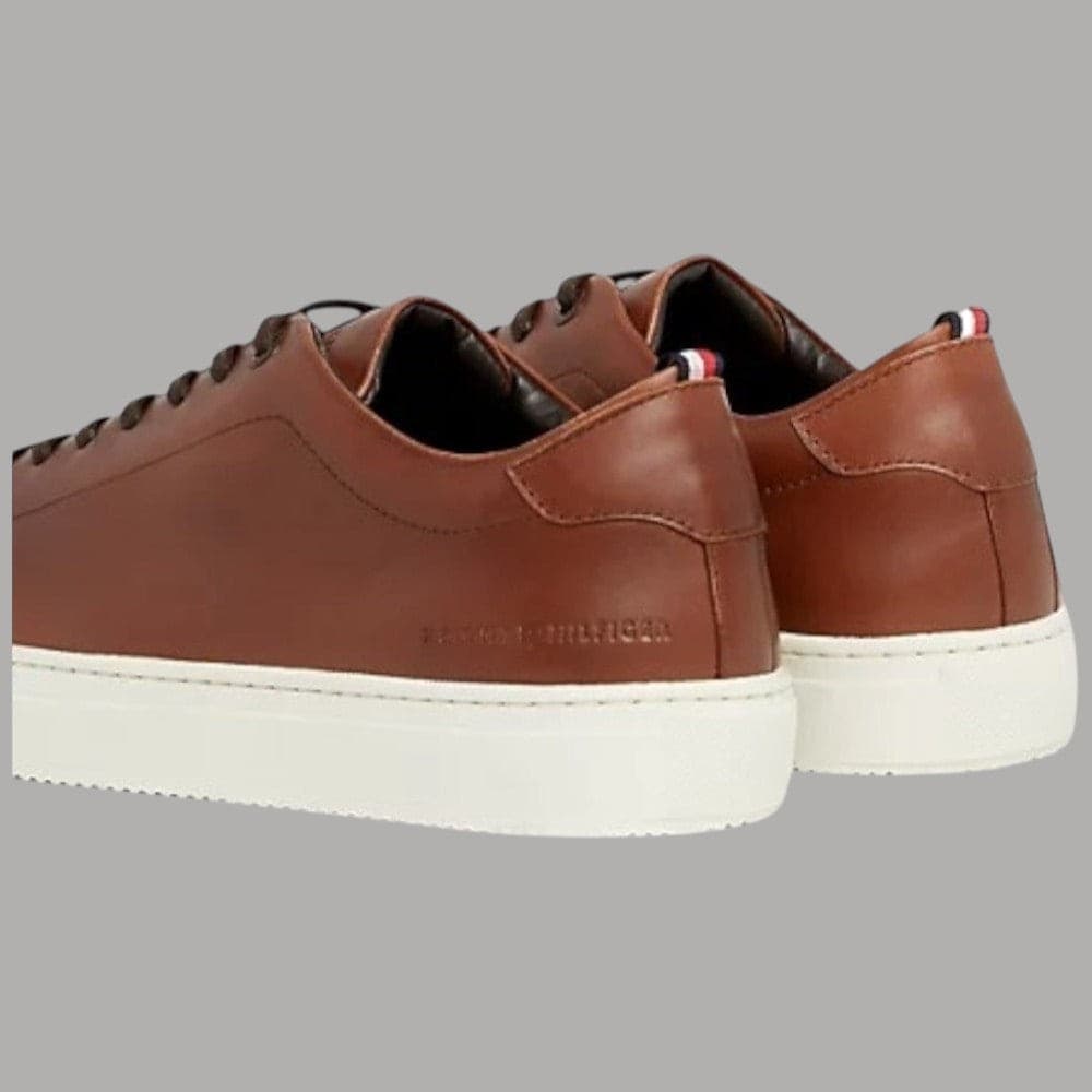 Tommy Hilfiger Heritage Cup sneakers uomo pelle 100% suola gomma naturale - 5