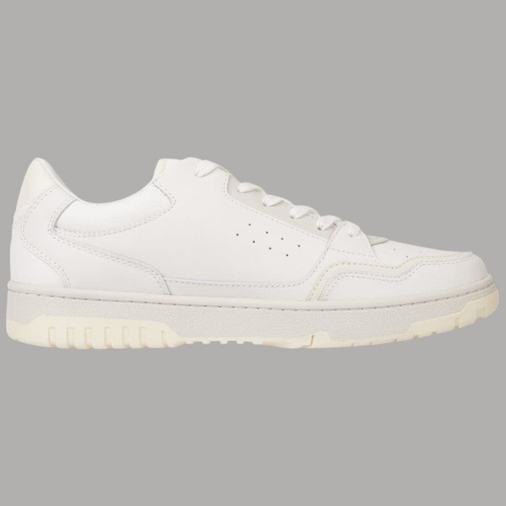 Tommy Hilfiger sneakers uomo BASKET pelle suola gomma ventilazione panna