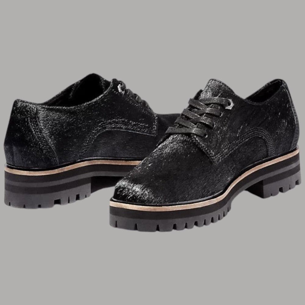 Timberland Oxford donna London Square pelle Better Leather eco-friendly tallone 3,5 cm - 3