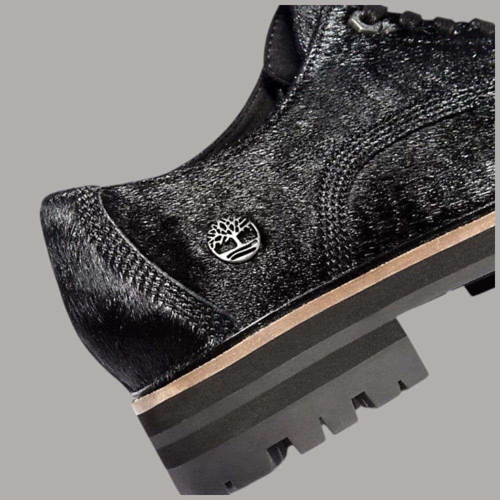 Timberland Oxford donna London Square pelle Better Leather eco-friendly tallone 3,5 cm - 5