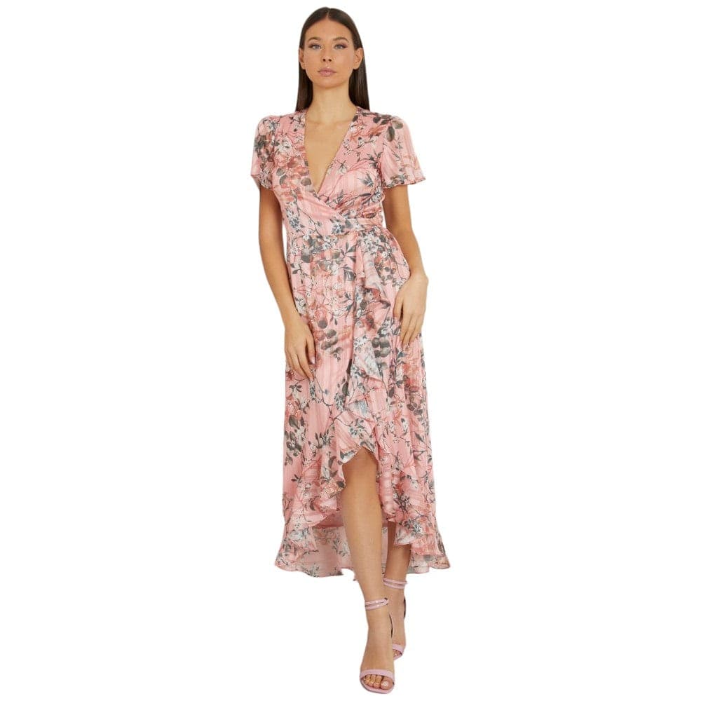 Guess vestito lungo rosa New Juna W4GK38 WG4D2 - 4