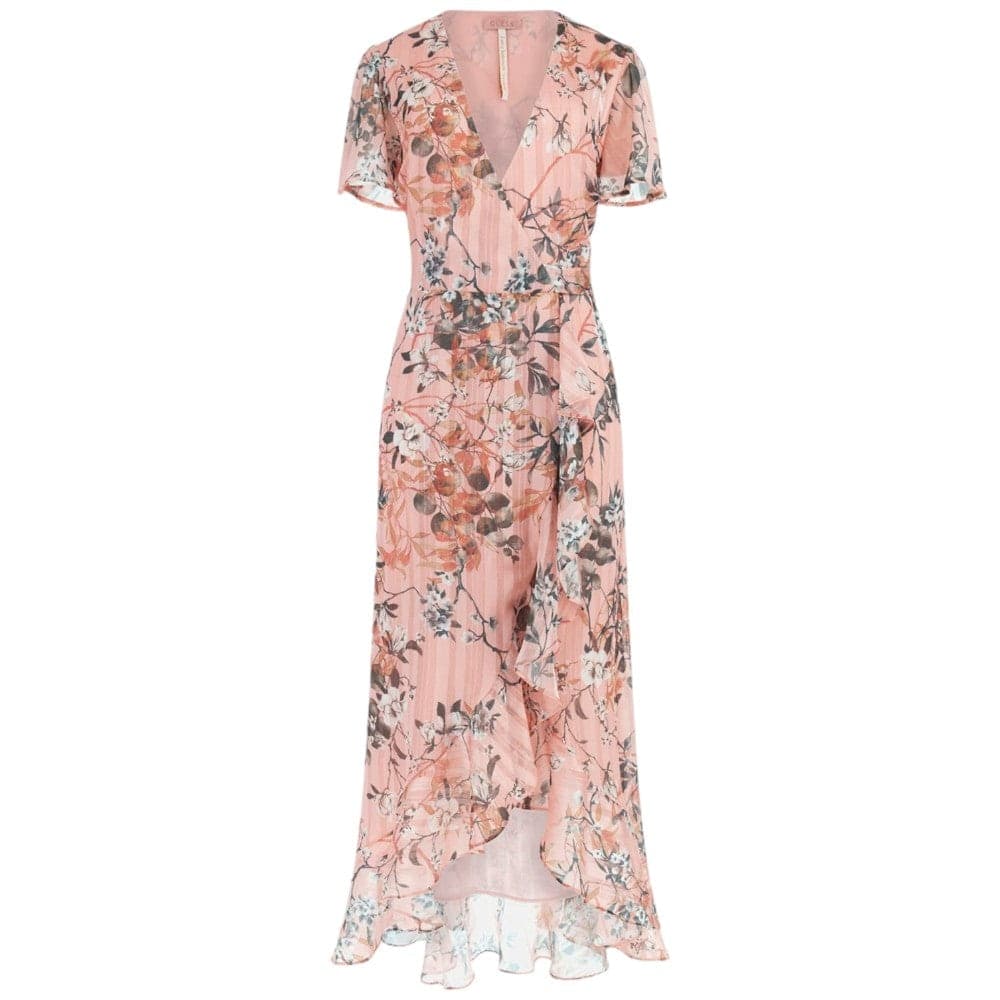 Guess vestito lungo rosa New Juna W4GK38 WG4D2 - 5