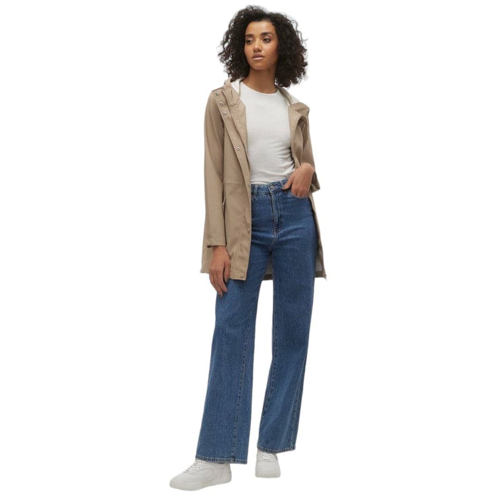 Vero Moda giacca giubbino gommato beige art. Malou 10266982 - 3