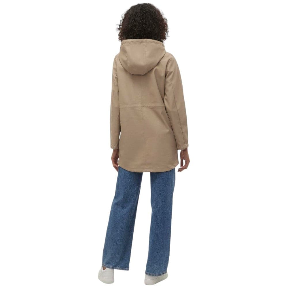 Vero Moda giacca giubbino gommato beige art. Malou 10266982 - 4