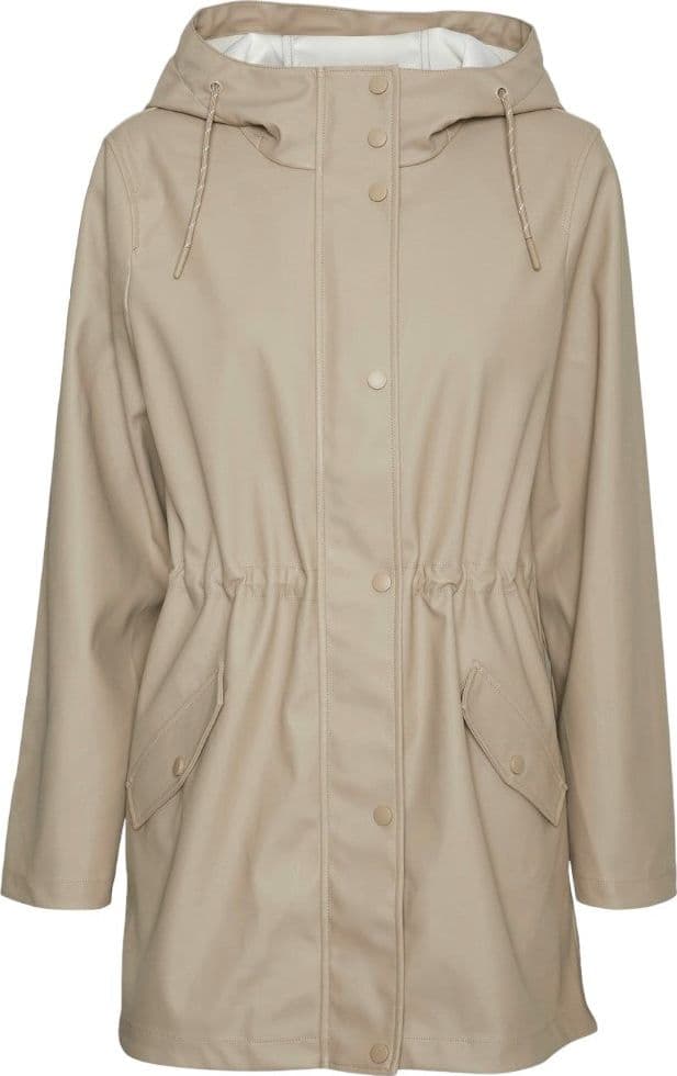 Vero Moda giacca giubbino gommato beige art. Malou 10266982 - 6
