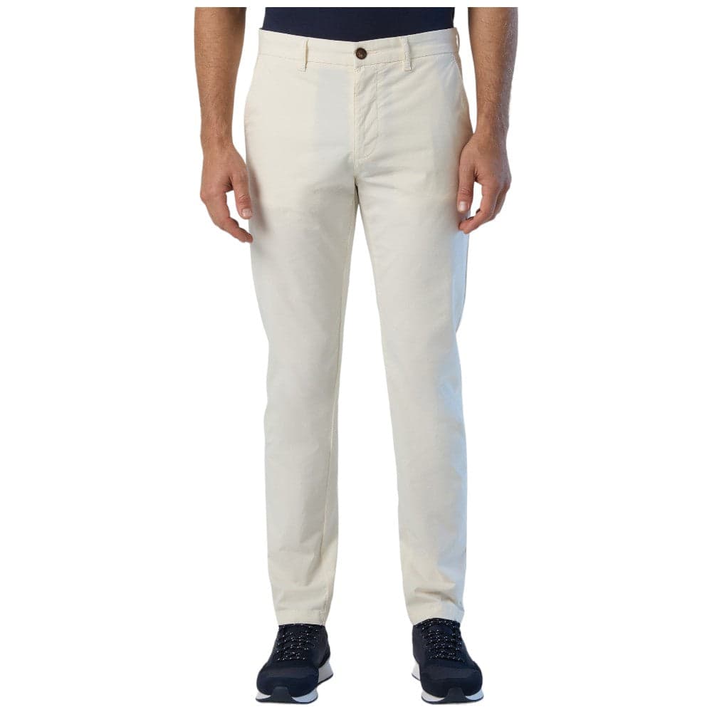 North Sails pantalone chino panna slim fit Defender 673071 - 6