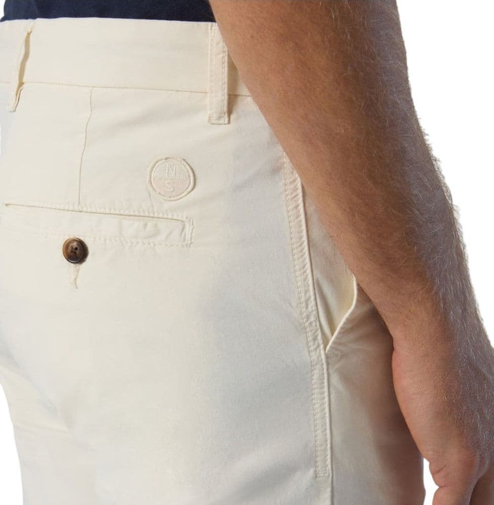 North Sails pantalone chino panna slim fit Defender 673071 - 3