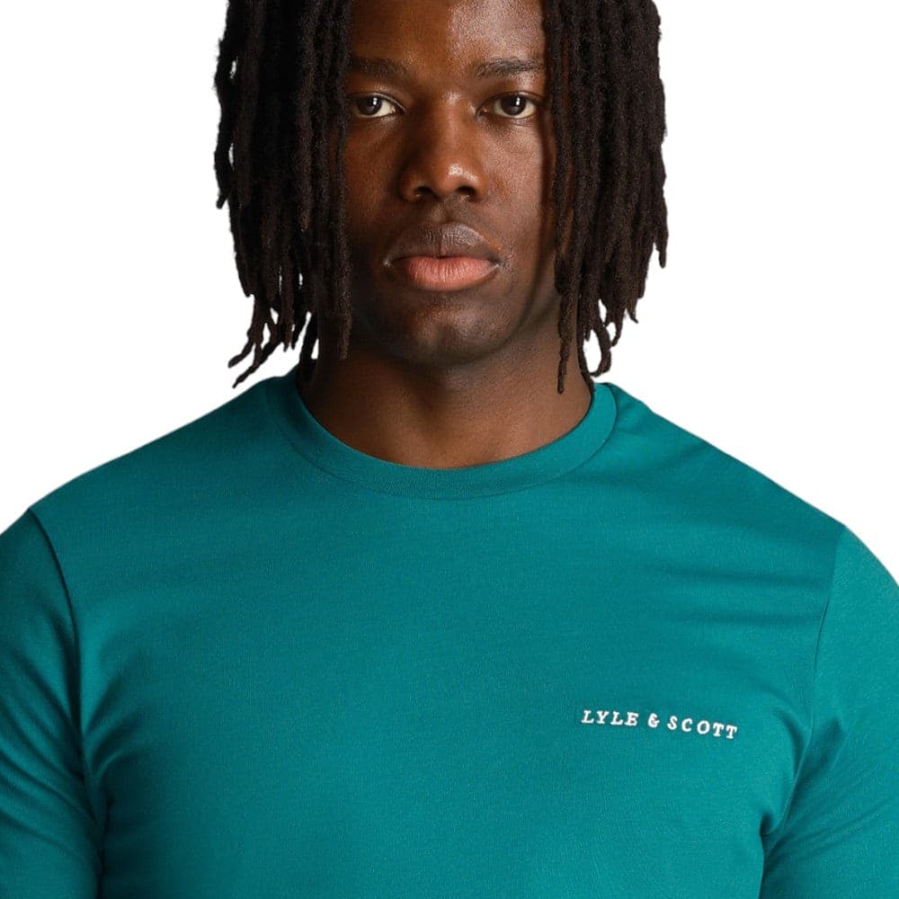 Lyle & Scott t-shirt court green TS2007V - 4