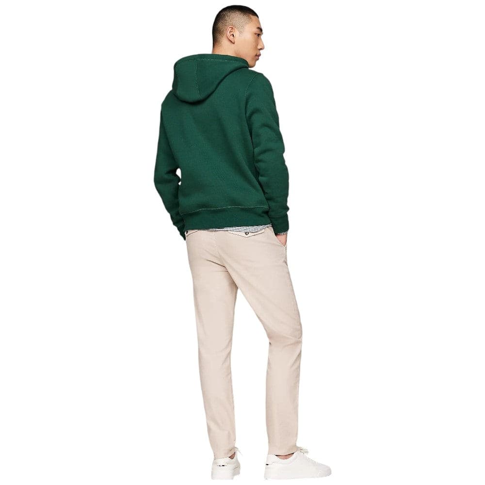 Tommy Hilfiger felpa cappuccio verde logo ricamato MW0MW11599 - 5