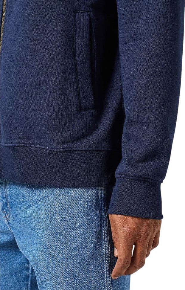 Wrangler felpa blu con zip 112350547 - 5