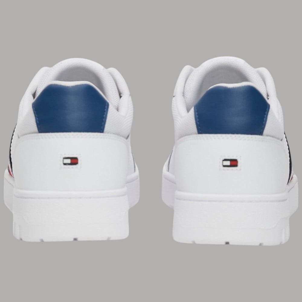 Tommy Hilfiger sneakers TH Basket Core Lite pelle Nylon suola antiscivolo bianco - 6