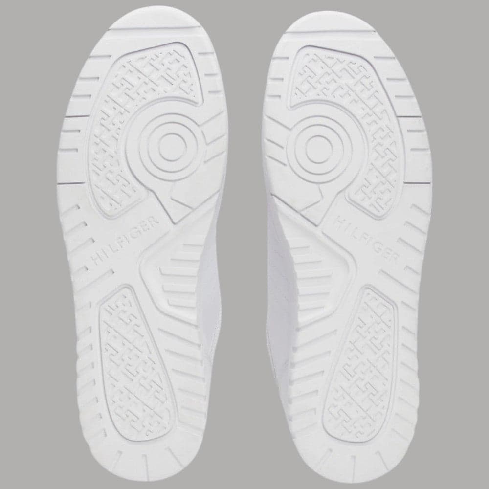 Tommy Hilfiger sneakers TH Basket Core Lite pelle Nylon suola antiscivolo bianco - 7