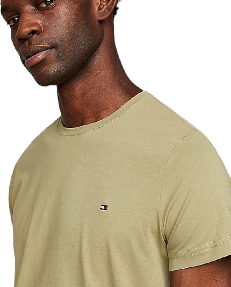 Tommy Hilfiger t-shirt verde logo piccolo MW0MW10800 - 3
