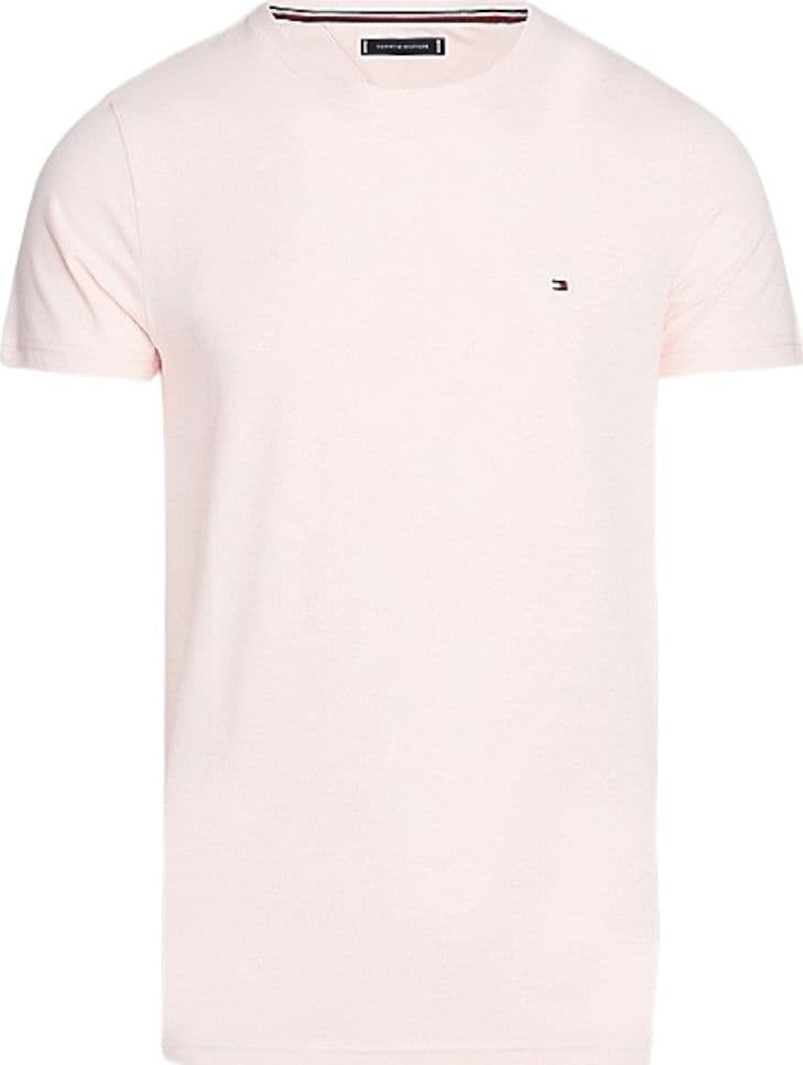 Tommy Hilfiger t-shirt rosa logo piccolo MW0MW10800