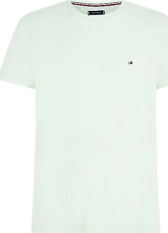 Tommy Hilfiger t-shirt verde chiaro logo piccolo MW0MW10800