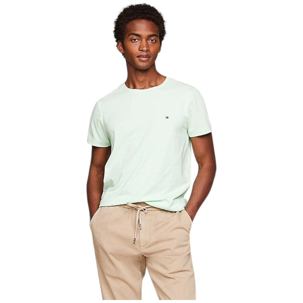 Tommy Hilfiger t-shirt verde chiaro logo piccolo MW0MW10800 - 2