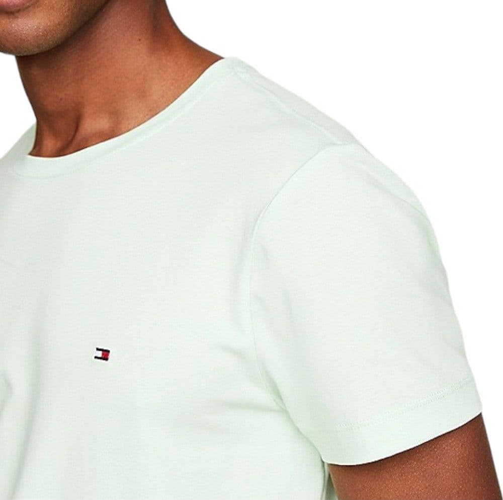Tommy Hilfiger t-shirt verde chiaro logo piccolo MW0MW10800 - 3