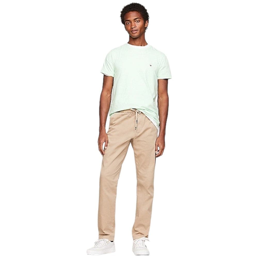 Tommy Hilfiger t-shirt verde chiaro logo piccolo MW0MW10800 - 4