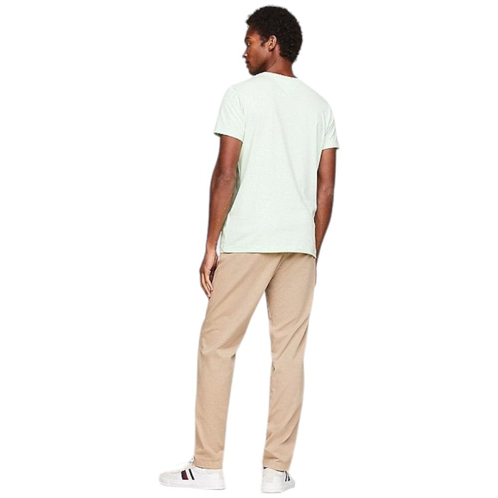 Tommy Hilfiger t-shirt verde chiaro logo piccolo MW0MW10800 - 5