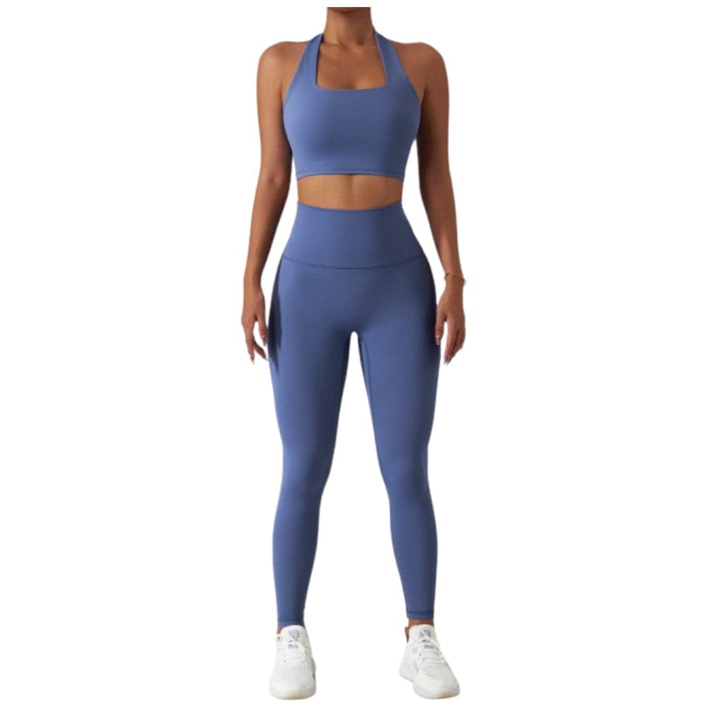 Sei G panta leggings blu elasticizzato fitnes SEIGS001 - 6