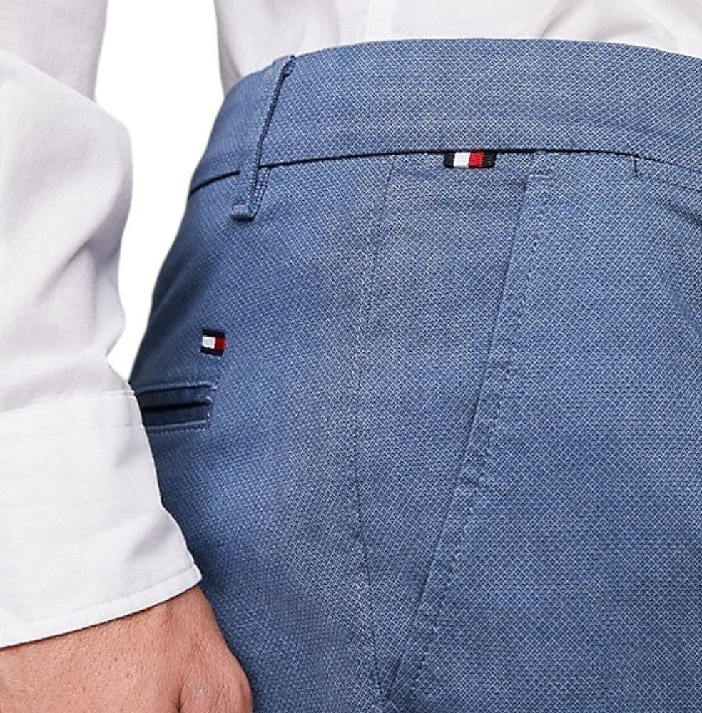 Tommy Hilfiger pantalone chino blu avion Bleecker MW0MW33937 - 4