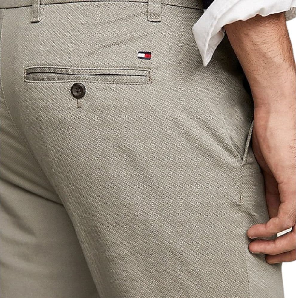 Tommy Hilfiger pantalone chino grigio Bleecker MW0MW33937 - 5