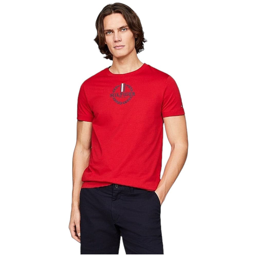 Tommy Hilfiger t-shirt rossa MW0MW34388 - 6