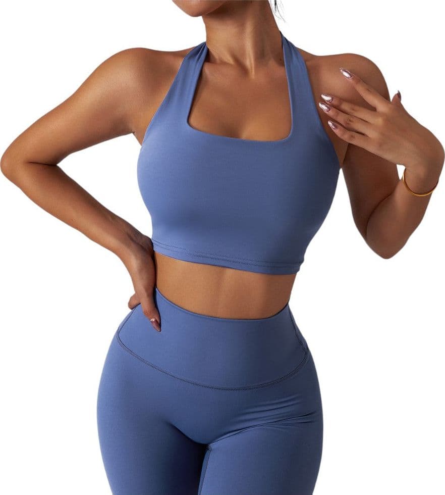 Sei G top blu traspirante fitness palestra SEIGS002 - 5