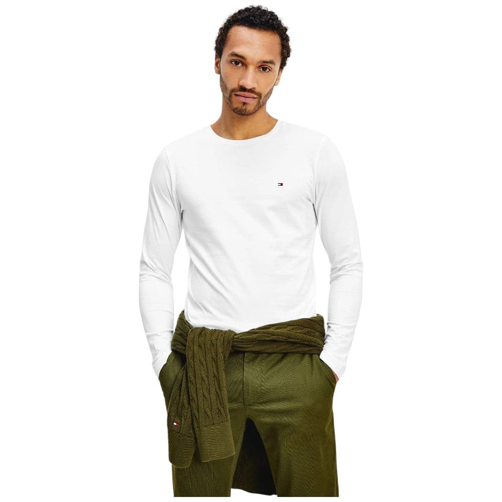 Tommy Hilfiger t-shirt bianca manica lunga MW0MW10804 - 2