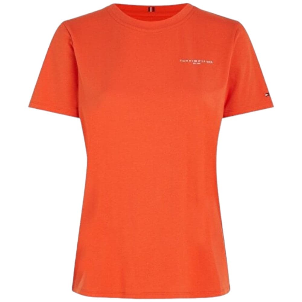 Tommy Hilfiger t-shirt arancio logo mini corp WW0WW37877 - 3