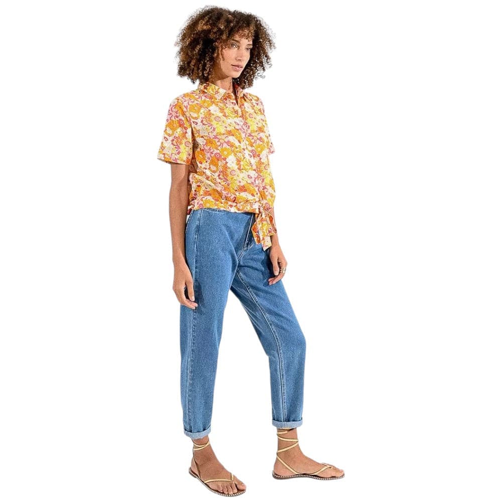 Molly Bracken camicia floreale arancione LA1287ACP - 5