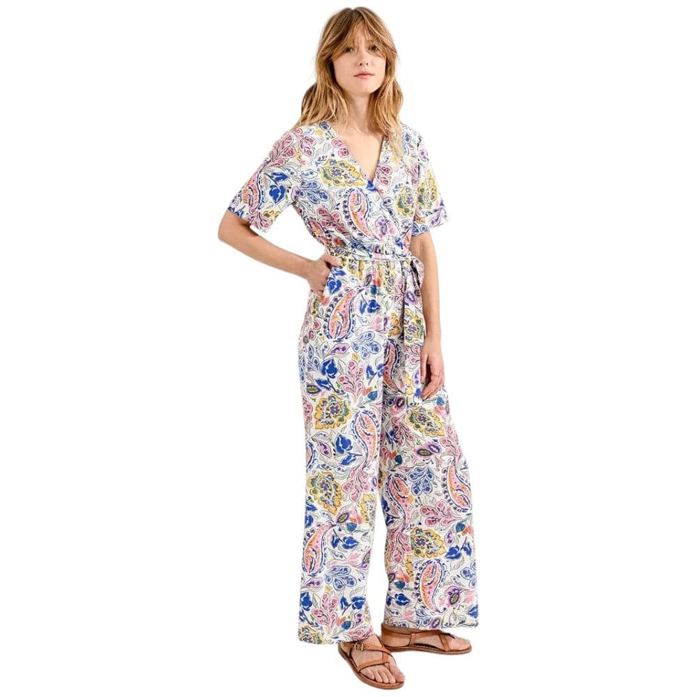 Molly Bracken tuta jumpsuit bianca fantasia T1751CE - 2
