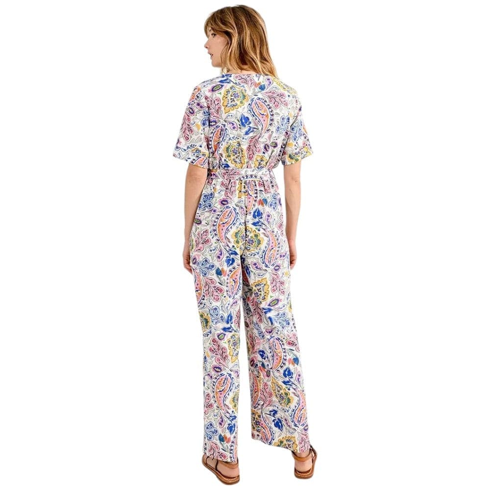 Molly Bracken tuta jumpsuit bianca fantasia T1751CE - 4