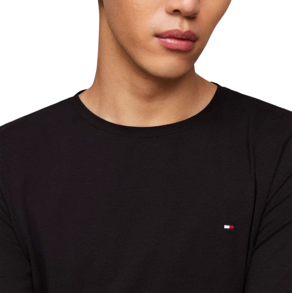 Tommy Hilfiger t-shirt nera manica lunga MW0MW10804 - 3