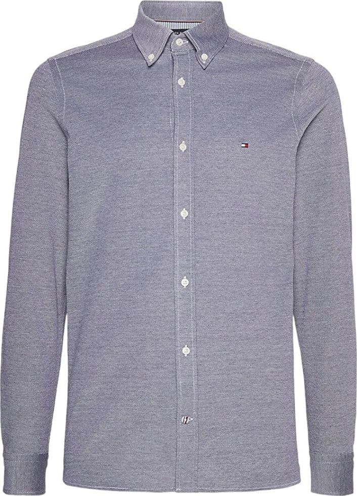 Tommy Hilfiger camicia blu melange 1985 MW0MW30675 - 5