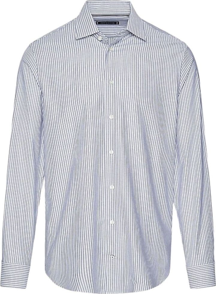 Tommy Hilfiger camicia a righe blu bianco MW0MW33838 - 5