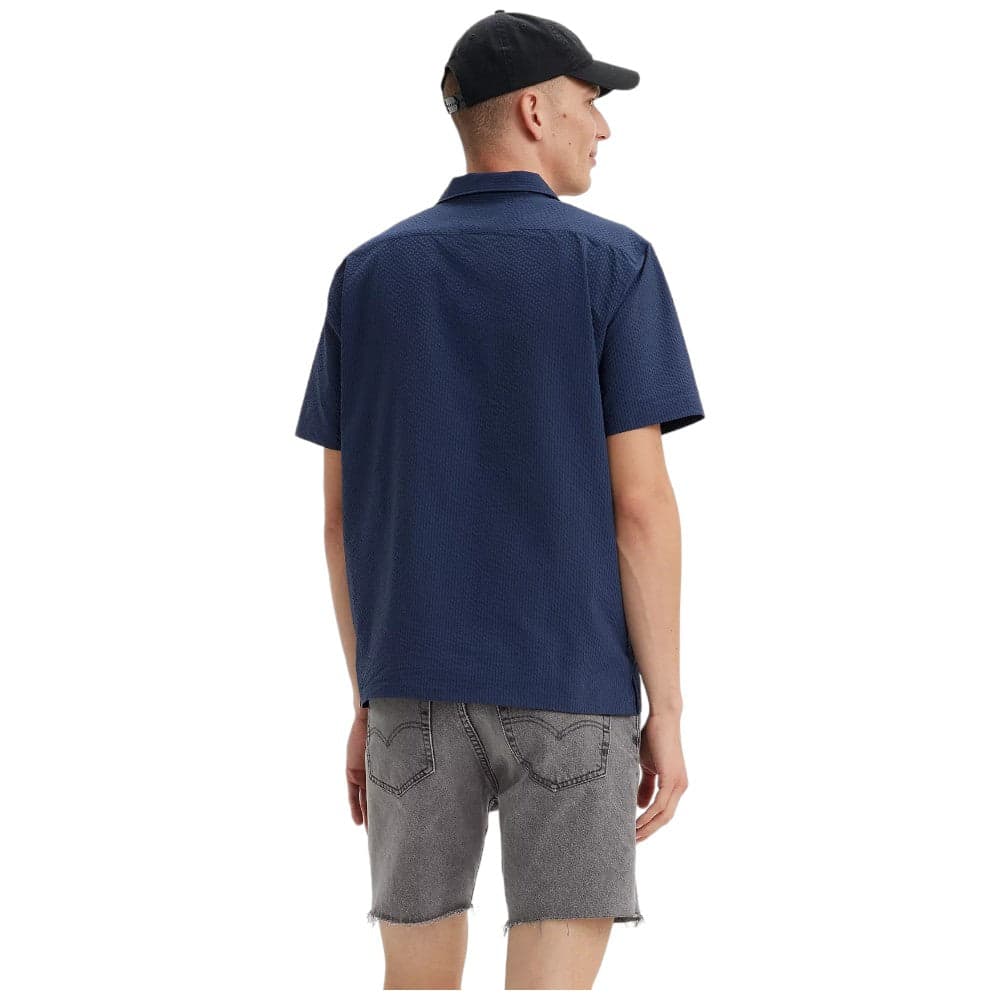 Levi's camicia blu mancia corta A8457-0001 - 4